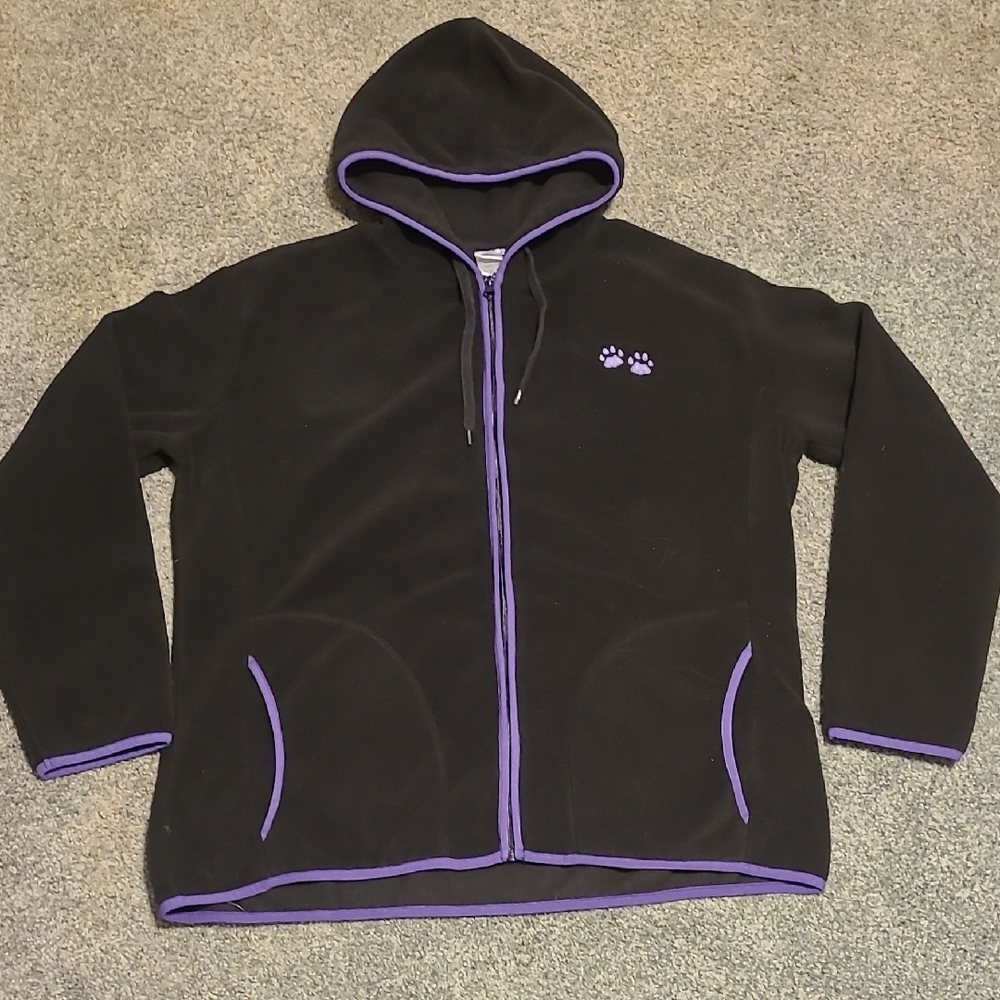 Black and Purple Women's Hoodie
